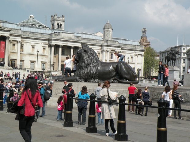  statue monumentale de lion, Trafalgar Square